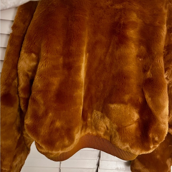 Free People Faux Fur Bomber - Picture 4 of 6